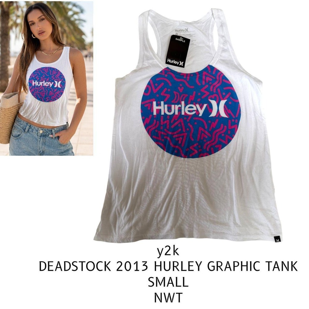 RARE DEADSTOCK 2013 HURLEY GRAPHIC TANK SMALL NWT